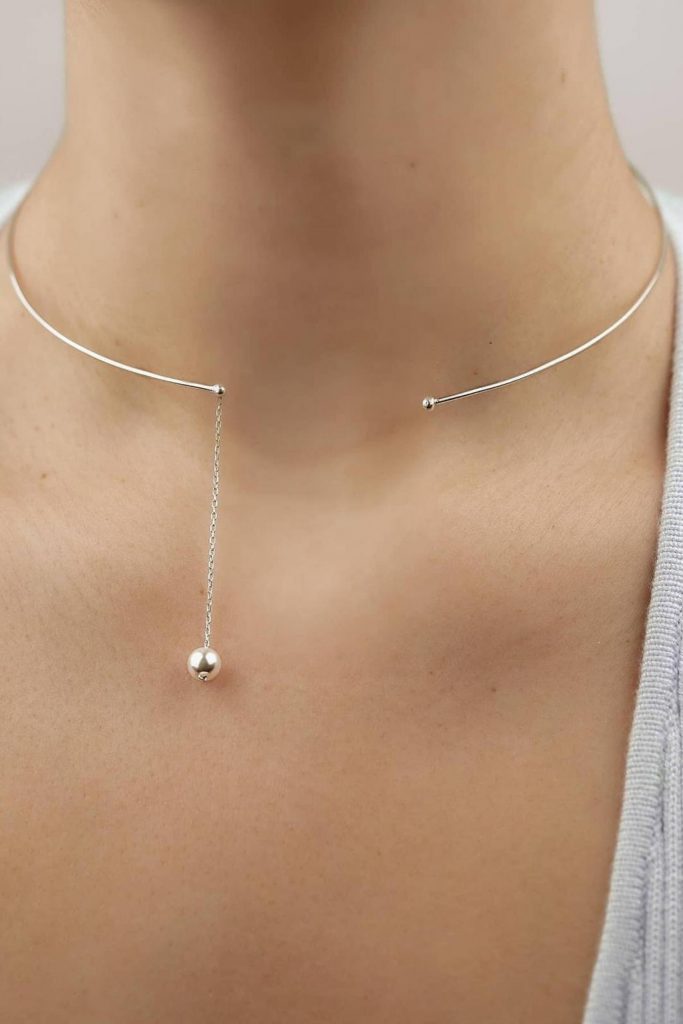 Κολιέ με μαργαριτάρι leador.gr