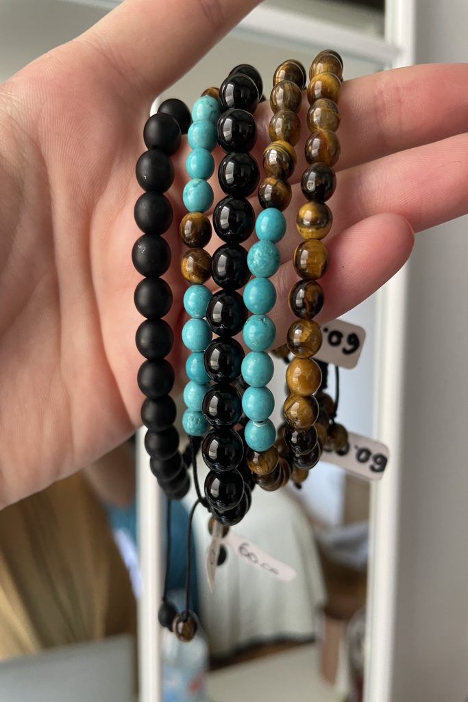 Brățară bază semiprețioase - Maria's Ladybugs