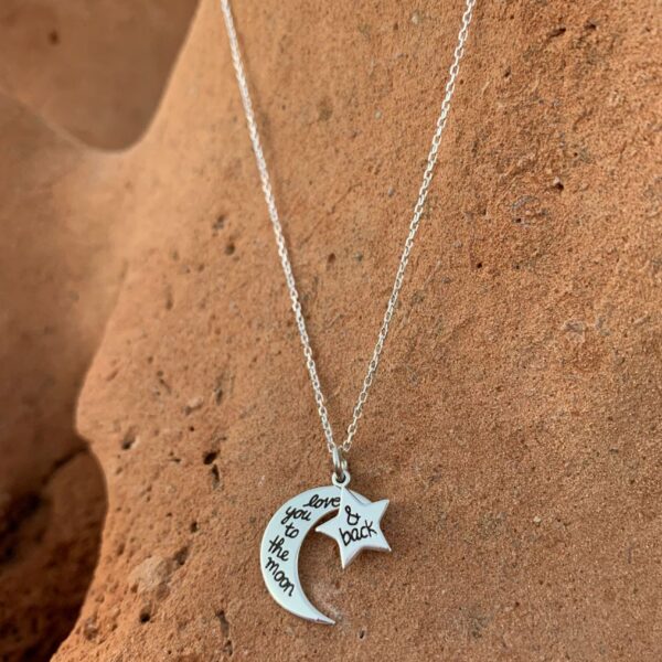 Κολιέ με φεγγάρι και αστεράκι
