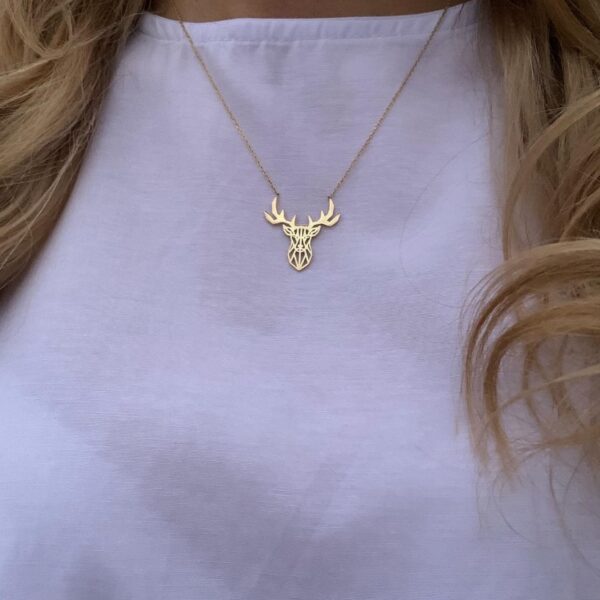 Κολιέ με μενταγιόν ελάφι