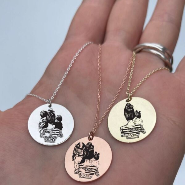 Κολιέ για δωρο μητερας ασημι 925 leador.gr