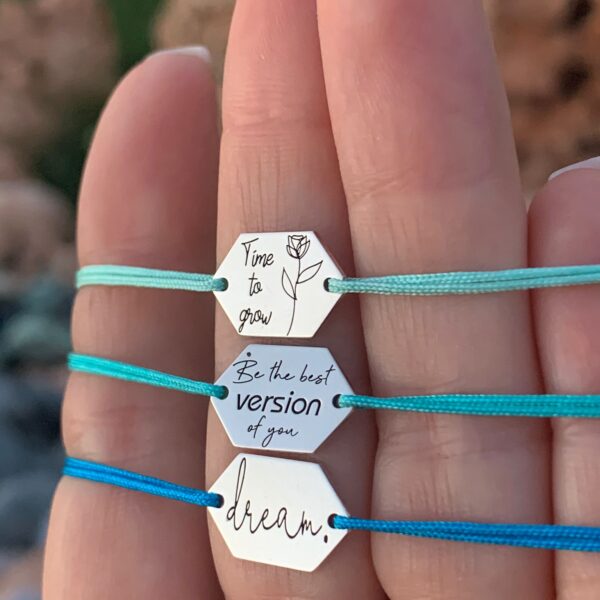 Βραχιολάκι σε εξάπλευρο σχήμα leador.gr