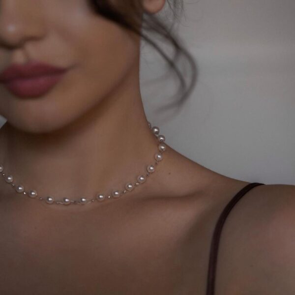 Κολιέ με μαργαριτάρια Swarovski