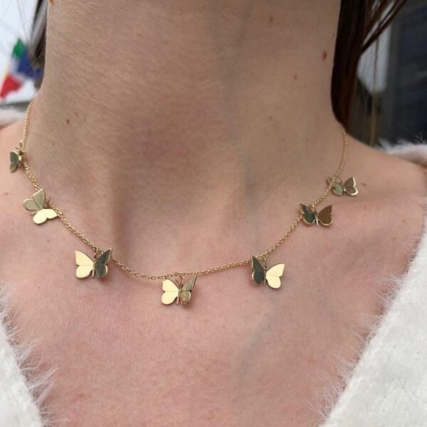 Κολιέ με πεταλούδες leador.gr