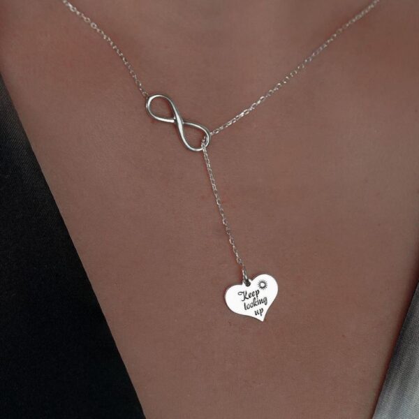 Κολιέ keep looking up leador.gr