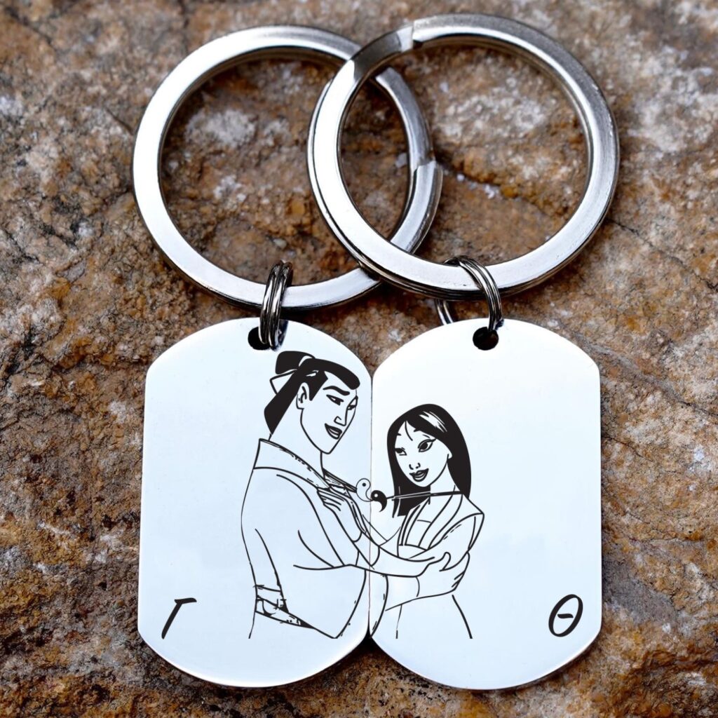Σετ 2 μπρελόκ Mulan and Shang