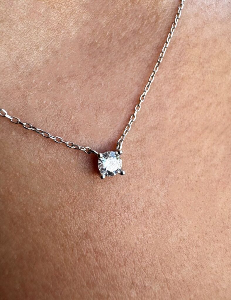 Κολιέ στράς απο ασημι 925 leador.gr