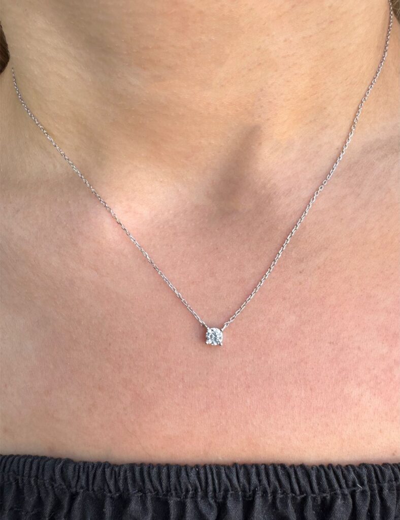 Κολιέ στράς απο ασημι 925 leador.gr